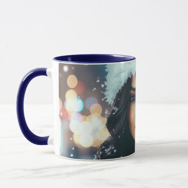 Santa Girl - Ho Ho Ho - Christmas Tasse (Links)