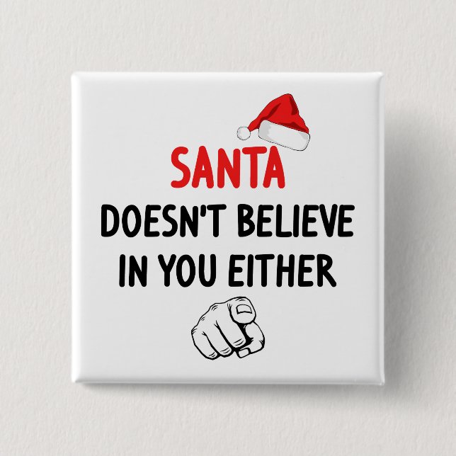 Santa glaubt nicht button (Vorderseite)