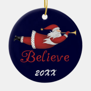 Santa Glauve Dated Keepake Ornament