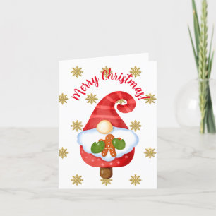 Santa Gnom  Feiertagskarte