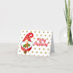 Santa Gnom  Feiertagskarte