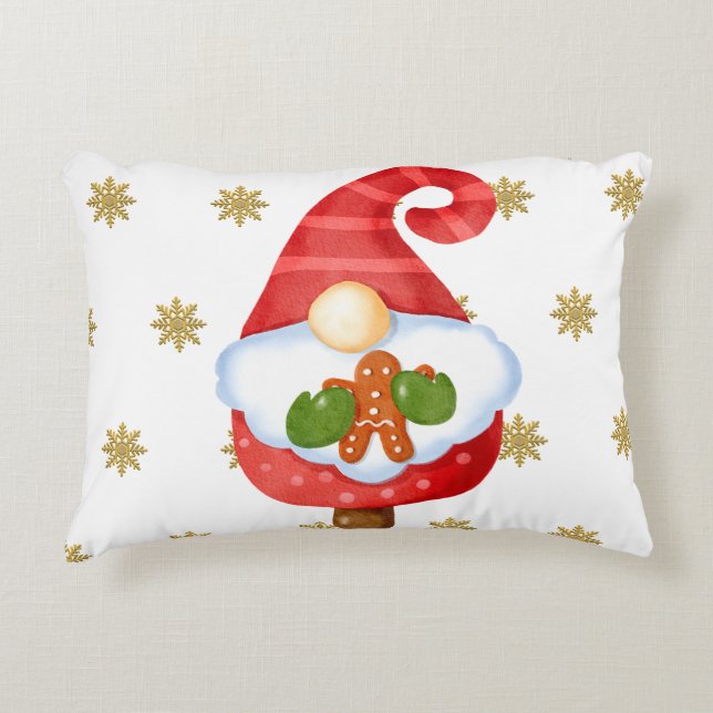Santa Gnome Dekokissen (Vorderseite)