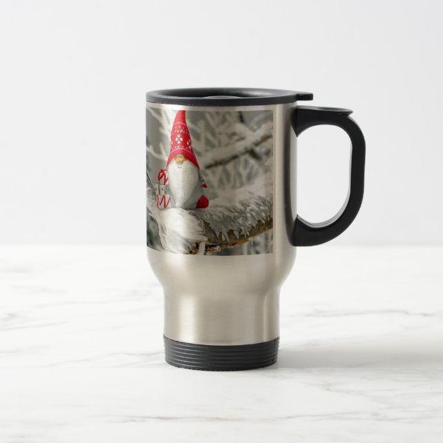 Santa Gnome Reisebecher (Rechts)