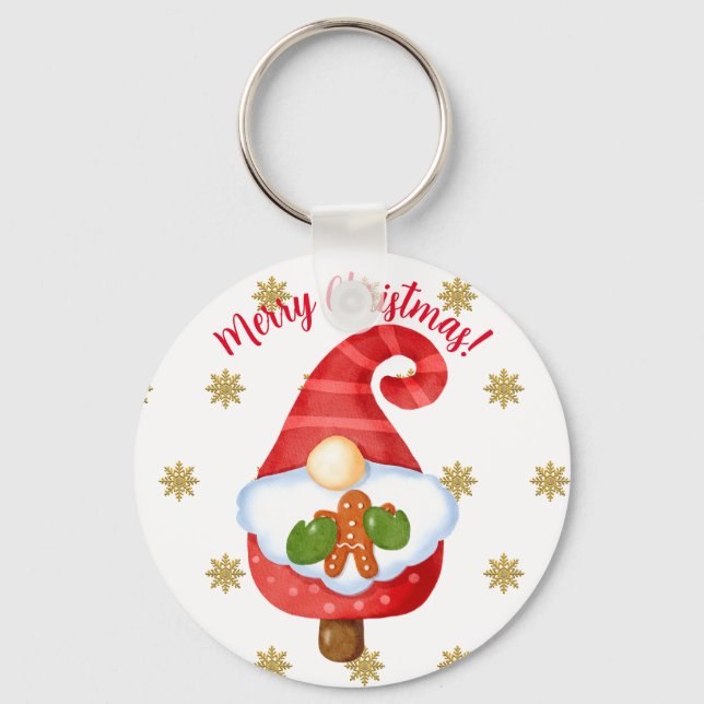 Santa Gnome Schlüsselanhänger (Vorderseite)