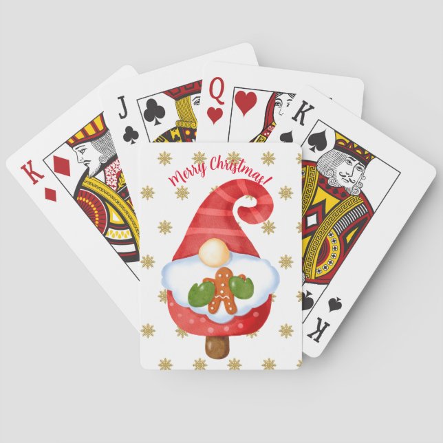 Santa Gnome Spielkarten (Rückseite)