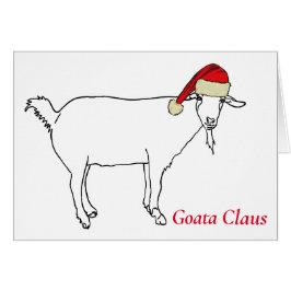 Santa Goat einfach Zeichnend