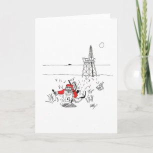 Santa Grace für Öl Feiertagskarte