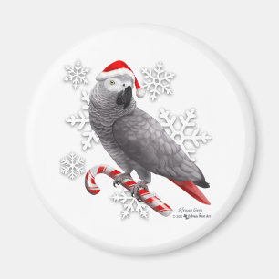 Santa Gray Magnet