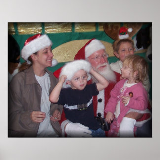 Santa-Gruppe mit Mama Poster