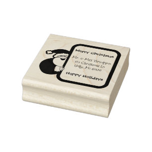 Santa Gummistempel