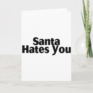Santa hasst dich feiertagskarte