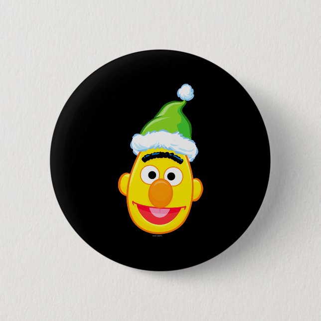 Santa Hat Bert  Button (Vorderseite)