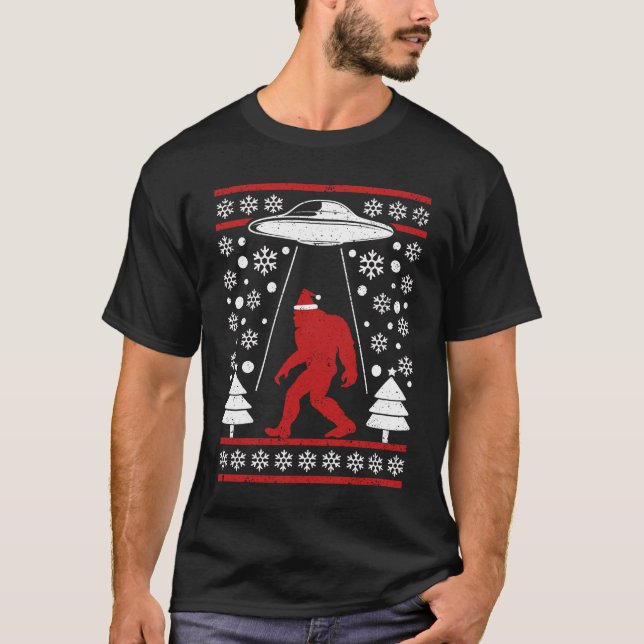 Santa Hat Bigfoot T-Shirt (Vorderseite)