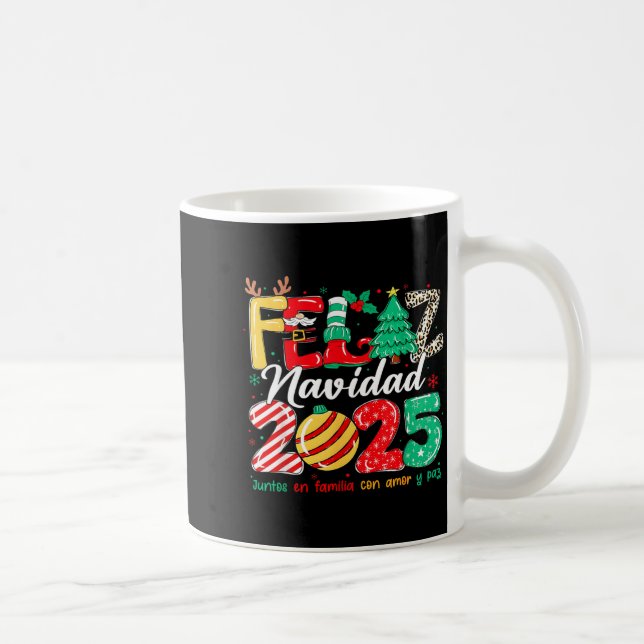 Santa Hat Family Christmas Matching Funny Feliz Na Kaffeetasse (Rechts)
