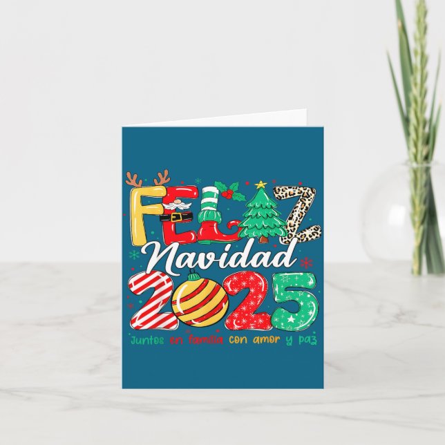 Santa Hat Family Christmas Matching Funny Feliz Na Karte (Vorderseite)