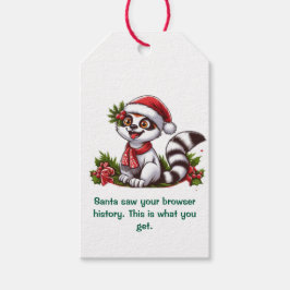 Santa hat Ihren Browser-Verlauf gesehen Geschenkanhänger