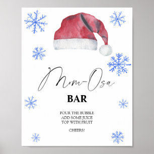 Santa hat - Mon-osa-Riegel Poster