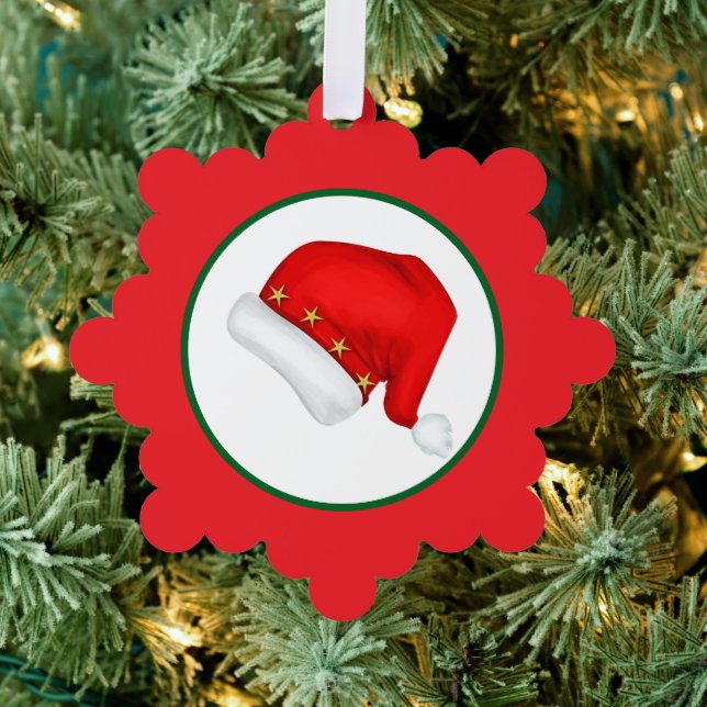 Santa hat ornament karte (Insitu (Baum))