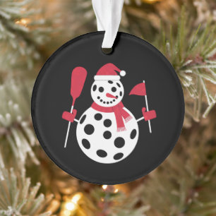 Santa Hat Snowman Famille Xmas Correspondant Pickl