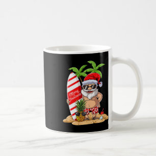 Santa Hawaiianisches Surfen T-Shirt Weihnachten So Kaffeetasse