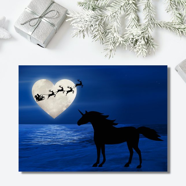 Santa, Heart Moon und Unicorn Beach Weihnachten (Von Creator hochgeladen)
