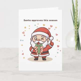 Santa heißt diese Saison gut – Süße Puchi Dōshi Sa Karte