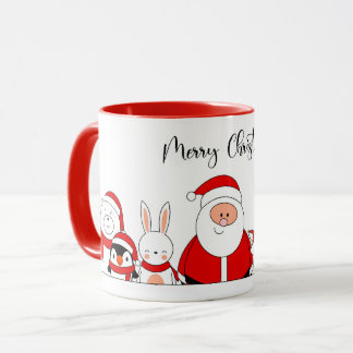 Santa & Helpers Christmas  Mug
