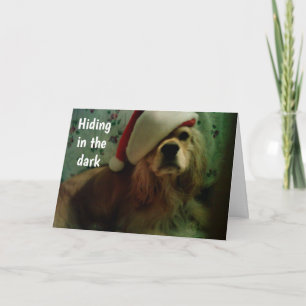 SANTA HIER NOCH? COCKER SPANIEL LIEBE FEIERTAGSKARTE