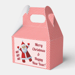 Santa Ho! Ho! Ho! Candy Cane Stripes anpassen Geschenkschachtel