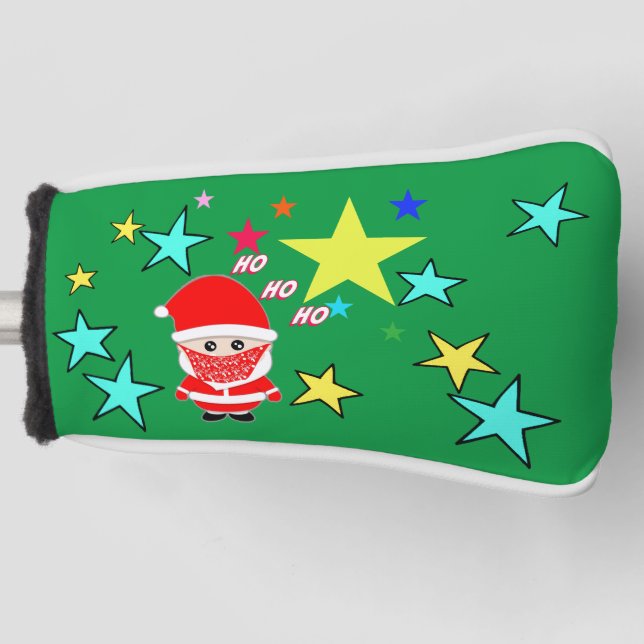 Santa Ho Ho Ho Golf Headcover (Vorderseite)