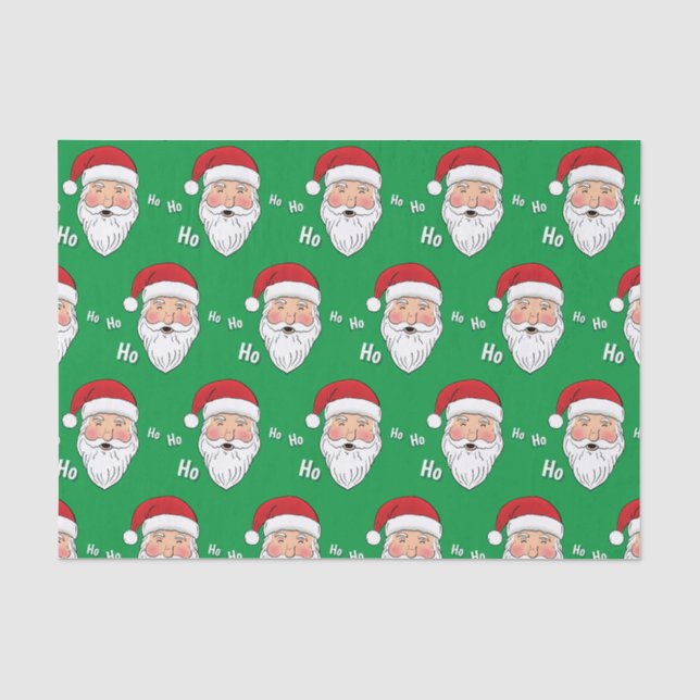 Santa (Ho, Ho, Ho) Seidenpapier (Vorderseite)