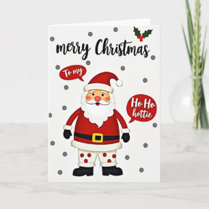 Santa Ho Ho Hottie Weihnachten Karte