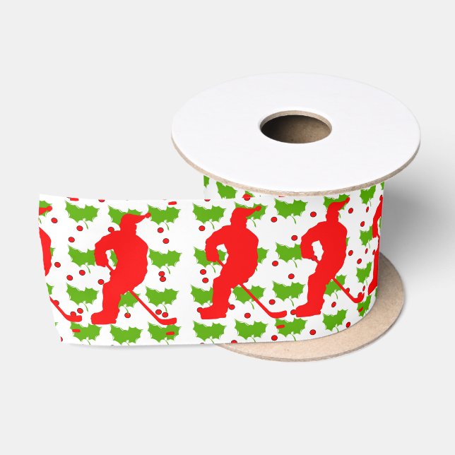 SANTA HOCKEY SATINBAND (Spule)