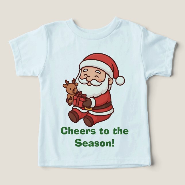 Santa Holding Reindeer Toy (Design Vorderseite)