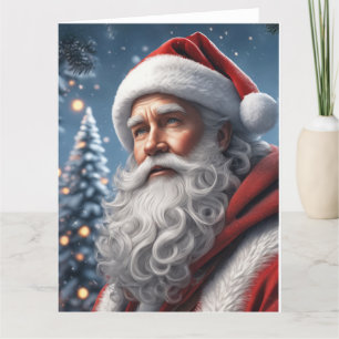 Santa Holiday Grußkarte Dankeskarte