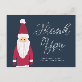 Santa Holiday Vielen Dank Postkarte