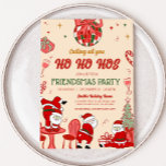 Santa Hos Funny Adult Friendsmas Weihnachts-Party Einladung<br><div class="desc">Verbringen Sie den Feiertagssjubiläum mit unserer individuell gestaltbaren Weihnachtsdruckeinladung,  die sich perfekt für Ansammlungen und Familienfeiern eignet. Mit eleganten Designs und leicht zu bearbeitenden Texten Set diese Einladung den Ton für eine fröhliche Urlaubssaison. 52SE B</div>
