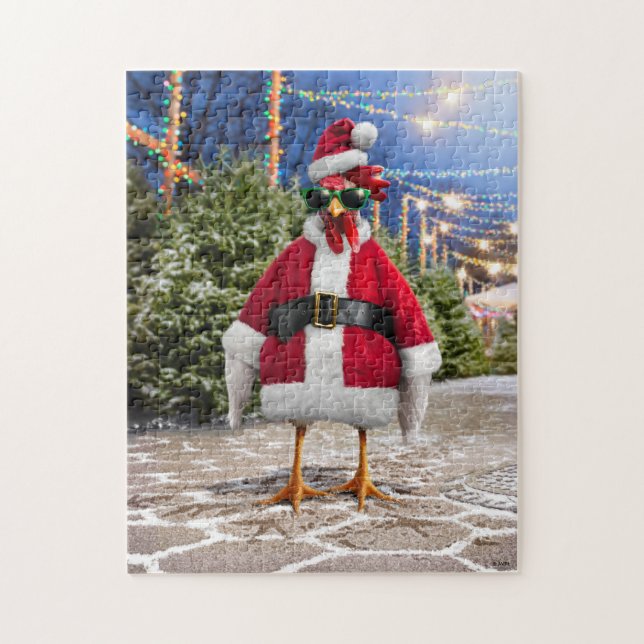 Santa-Huhn (Vertikal)