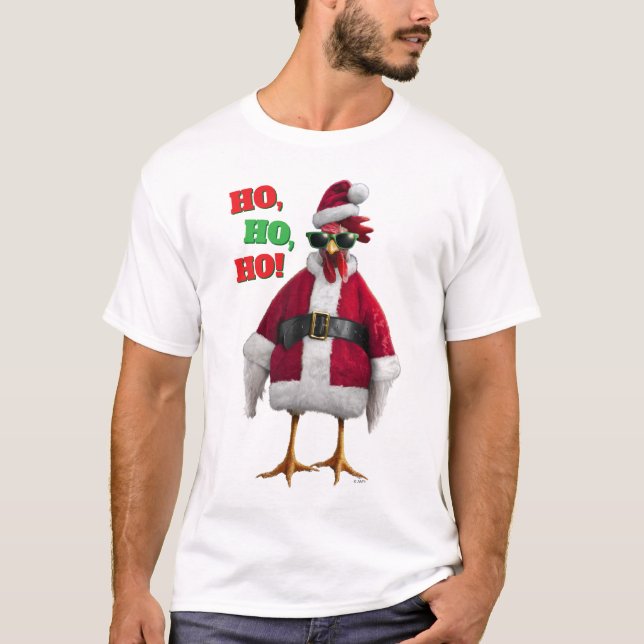 Santa Huhn T-Shirt (Vorderseite)
