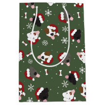 Santa Hunde auf Grün
