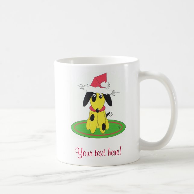 Santa Hundy - personalisiert Kaffeetasse (Rechts)