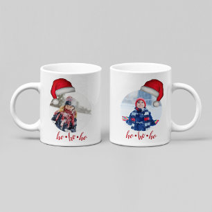 Santa-Hut-Foto Weihnachten Ho Ho Ho Kaffeetasse