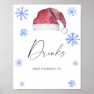 Santa Hut - Getränke Poster