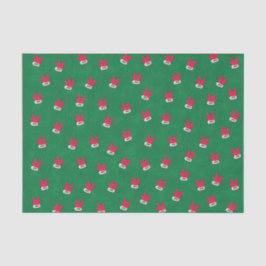 Santa "I Liebe You" Handschuh in ASL-Papiertaschen Seidenpapier