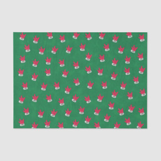 Santa "I Liebe You" Handschuh in ASL-Papiertaschen Seidenpapier