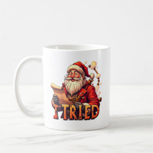 Santa ich habe den Becher probiert Kaffeetasse