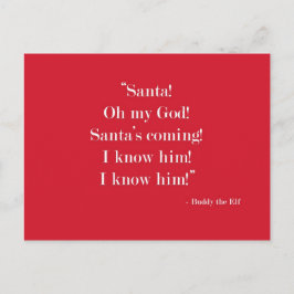 Santa! Ich kenne ihn! Postkarte