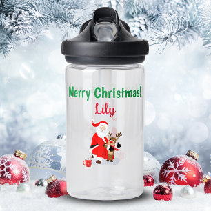 Santa im Nordpol mit Rudolph Trinkflasche