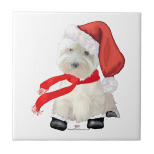Santa im Stiefel Fliese
