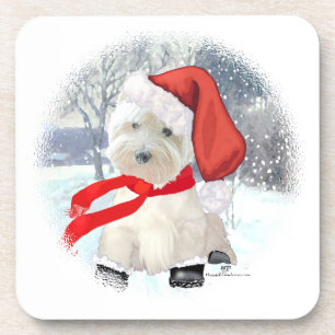 Santa im Stiefel Untersetzer